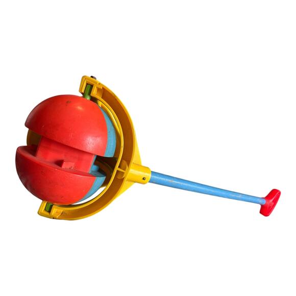 Vintage 1979 Fisher-Price Kids Push Toy Clown #758 – Rolling Ball Walker - Picture 5 of 13